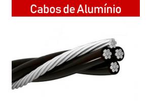 Cabo de Alumínio Quadruplex 10mm² - 0,6/1kv (3 fases Isoladas + 1 neutro NU)