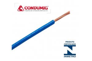 Cabo de Cobre Flexível 2,5mm² Azul 750V rolo c/ 100 Metros CONDUMIG