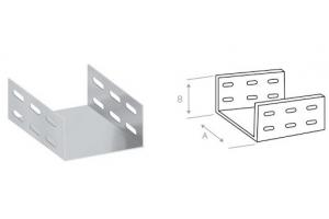 Emenda Interna U para eletrocalha 200x100mm