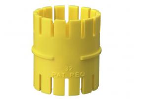 Emenda para Eletroduto Corrugado 1 32mm Amarelo