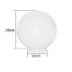 Globo PVC Branco Leitoso 10x20cm Para LumináriaÂ Boca 10cm