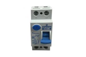 Interruptor Diferencial IDR 2x25A Monofásico DRS-L 6kA SOPRANO