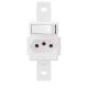 Interruptor simples com tomada 10A 250V Blanc FAME