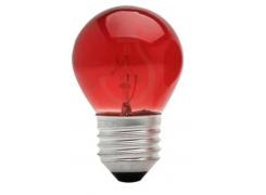 Lâmpada Incandescente 40W Bolinha Colorida Vermelha 127V E27