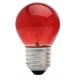 Lâmpada Incandescente 15W Bolinha Colorida Vermelha 127V E27