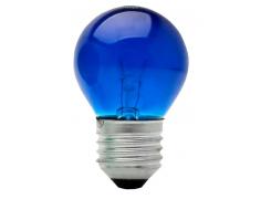 Lâmpada Incandescente 40W Bolinha Colorida Azul 127V E27