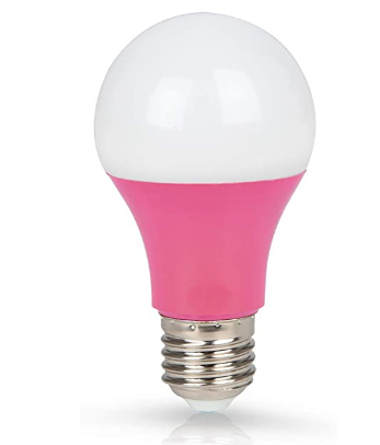 Lâmpada de Led 7W Colorida Rosa Bivolt E27