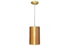 Luminária Pendente Cilindro Dourado 3710 E27 CAISMA