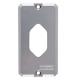 Placa 1 posto Hexagonal p tomada para condulete 1/2 3/4Â Galvanizado 56117036Â TRAMONTINA