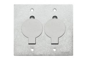Placa de Alumínio para Piso 4x4 com 2 Postos para 2 Tomadas TRAMONTINA