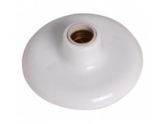 Plafonier PVC Branco com Soquete de Porcelana E27