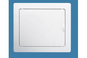 Quadro de Distribuição de Embutir para 6 Disjuntores NEMA ou 8 DIN - Porta Branca Reversível PVC 2639 FAME