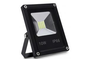 Refletor de Led SMD 10W IP66 Branco Frio 6500K Bivolt