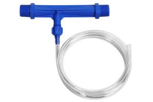 Kit Tubo de Venturi Valvulado 1 Polegada - Injetor de Fertilizante Com Mangueira - VIQUA