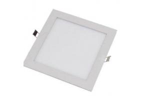 Painel de Led 6W Quadrado 12cm Slim de Embutir Branco Frio 6500K Bivolt