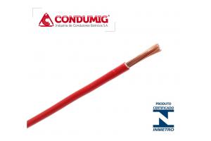 Cabo de Cobre Flexível 2,5mm² Vermelho 750V rolo c/ 100 Metros CONDUMIG