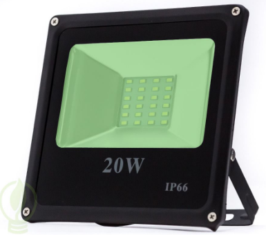 Refletor de Led SMD 20W IP66 Verde Bivolt