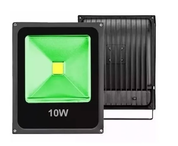 Refletor de Led SMD 10W IP66 Verde Bivolt